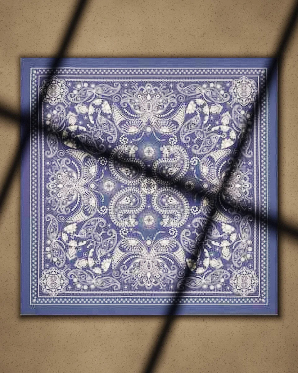 Aasmaan bandana laid flat
