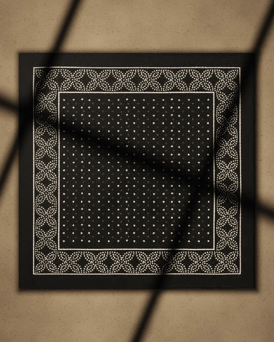 Bindu bandana laid flat
