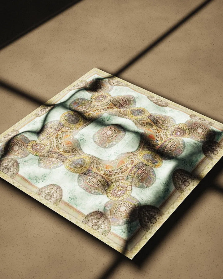 Firoza large bandana, crumpled on a concrete floor